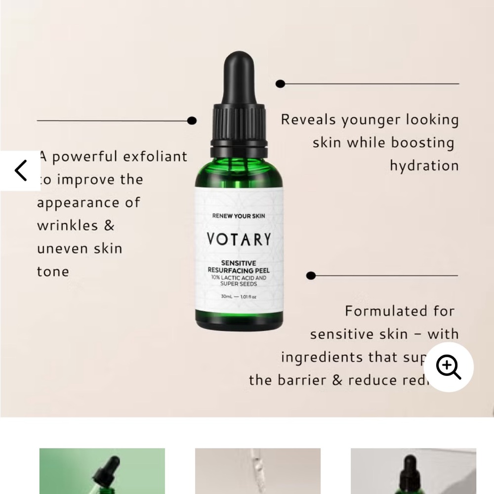 Votary Sensitive Resurfacing Peel - Green
